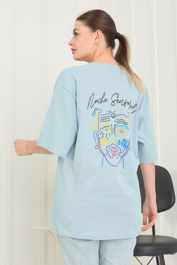 T-Shirt Mavi - 22474 MAVİ