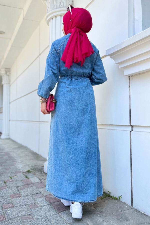 Kot Elbise Mavi - 22461