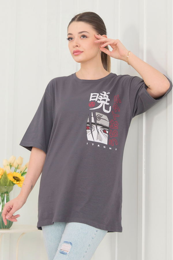 T-Shirt Antrasit - 22472 ANTRASİT