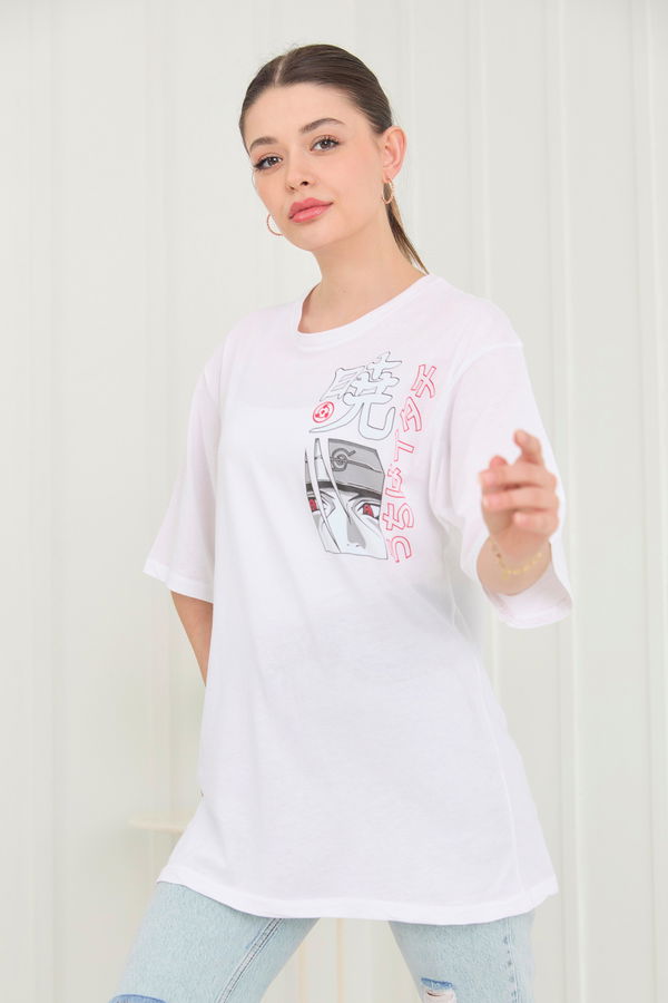T-Shirt Beyaz - 22472 BEYAZ