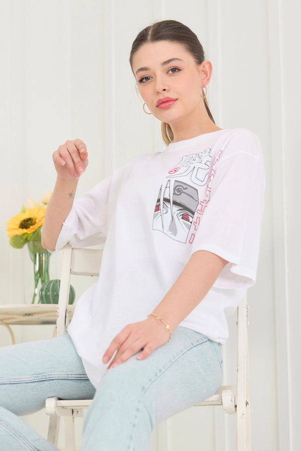 T-Shirt Beyaz - 22472 BEYAZ