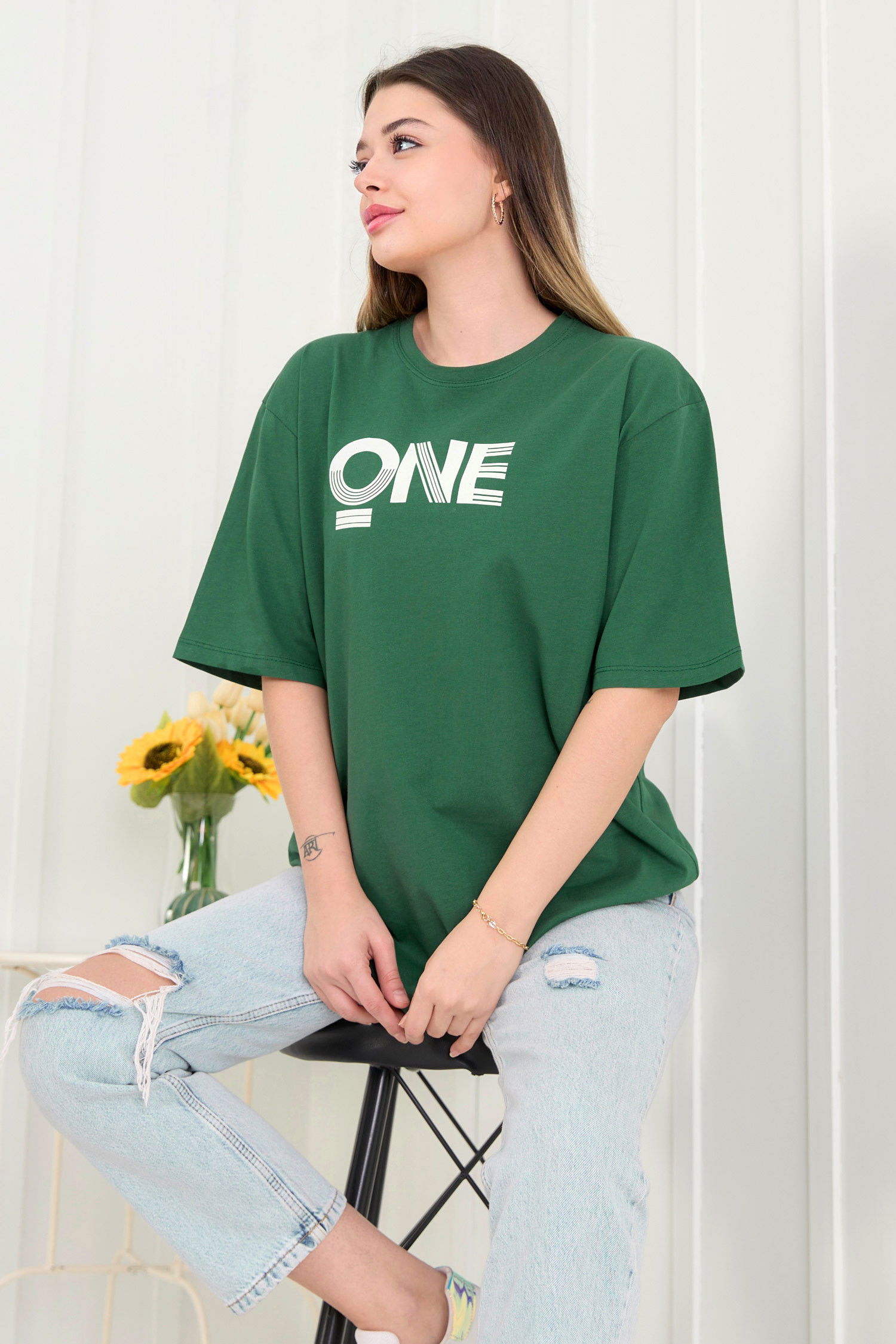 T-Shirt Haki - 22473 HAKİ