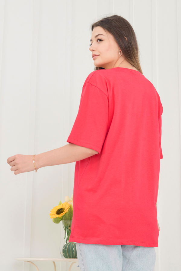 T-Shirt Kırmızı - 22473
