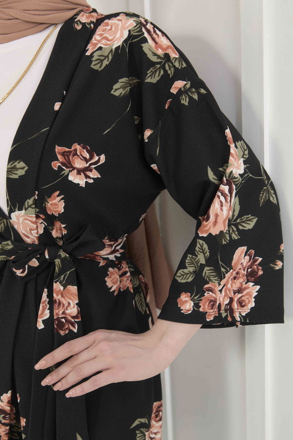 Kimono+Pantolon Pembe - 22456 PEMBE