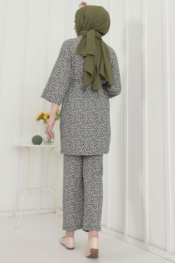 kimono+Pantolon Haki - 22455 HAKİ