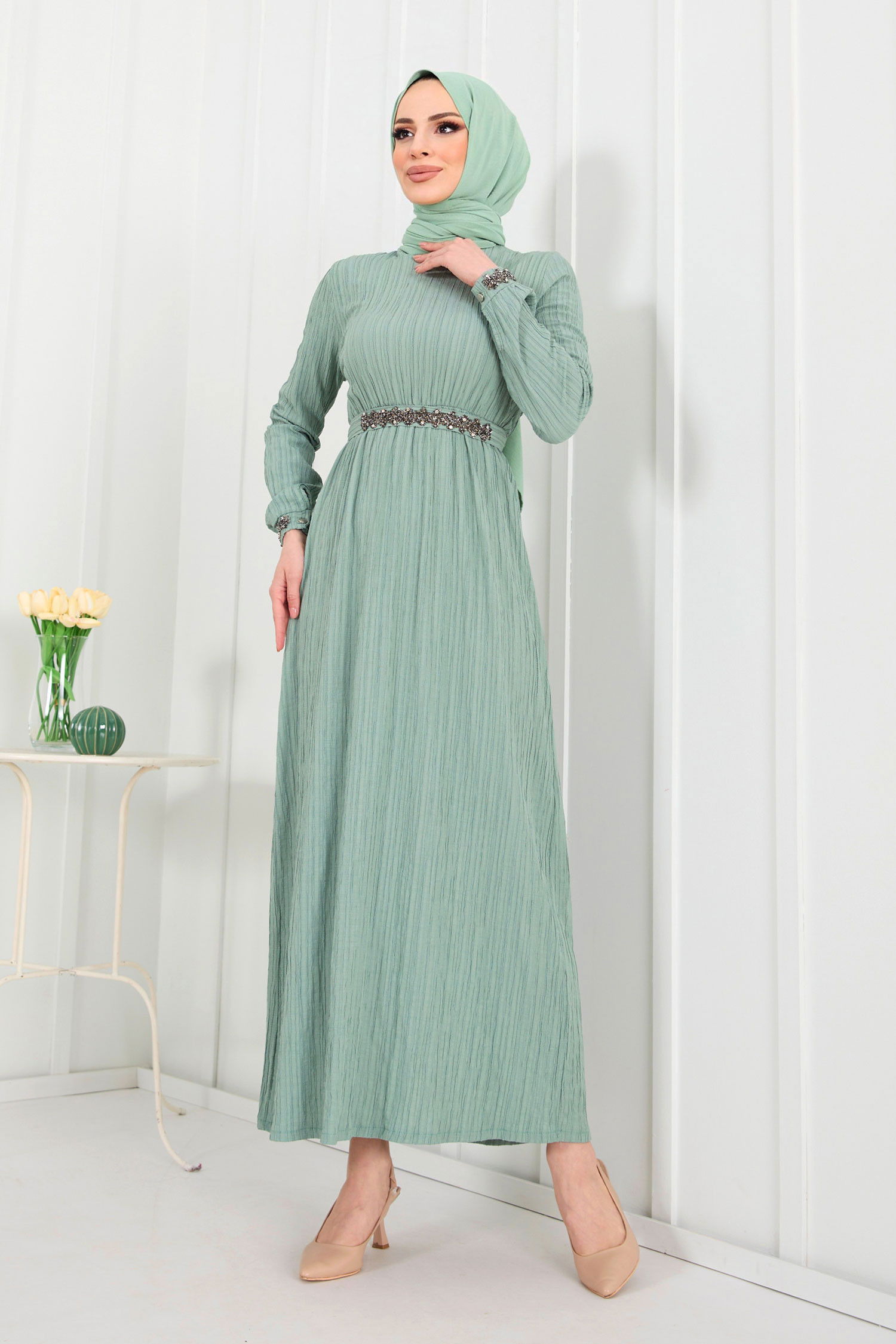 Elbise Yeşil - 11630