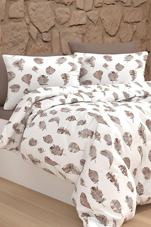 Kahverengi Cift Kişilik Nevresim Seti  - 60036 KAHVERENGİ