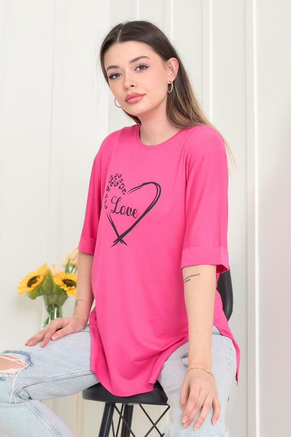T-Shirt Fuşya - 22249