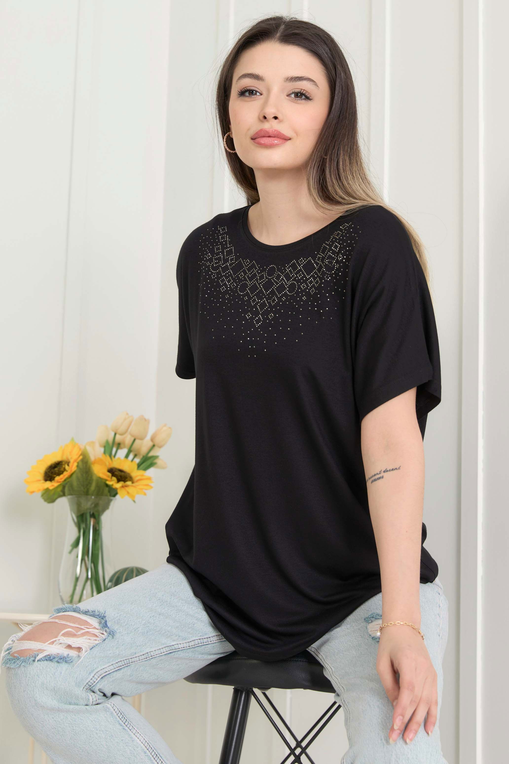 T-Shirt Siyah - 22450