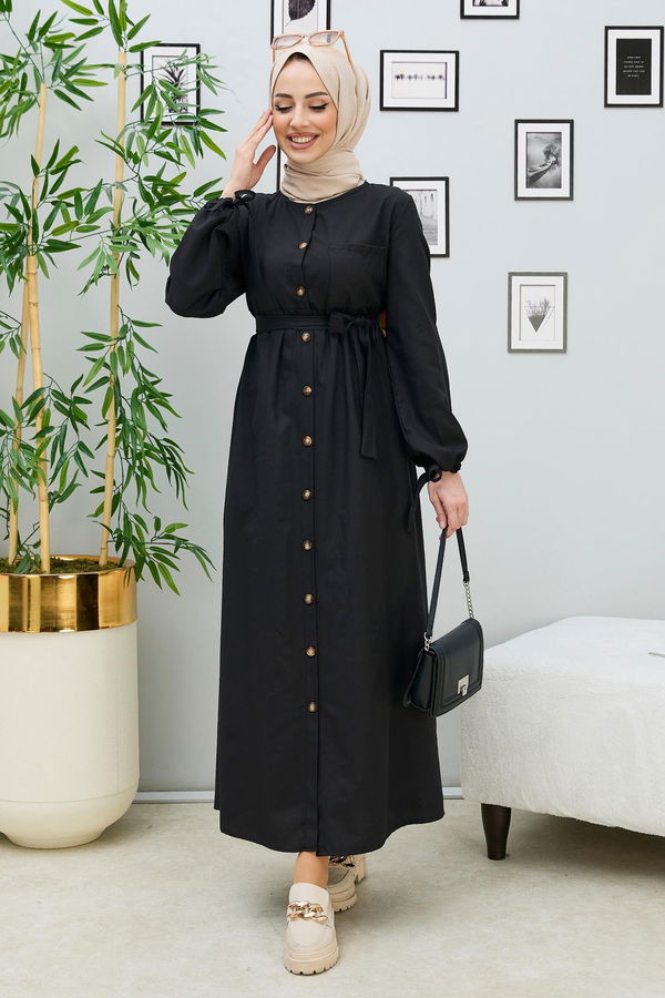 Elbise Siyah - 3558