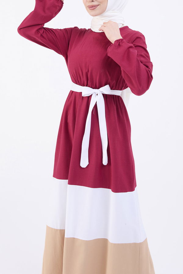 Elbise Bordo - 10347
