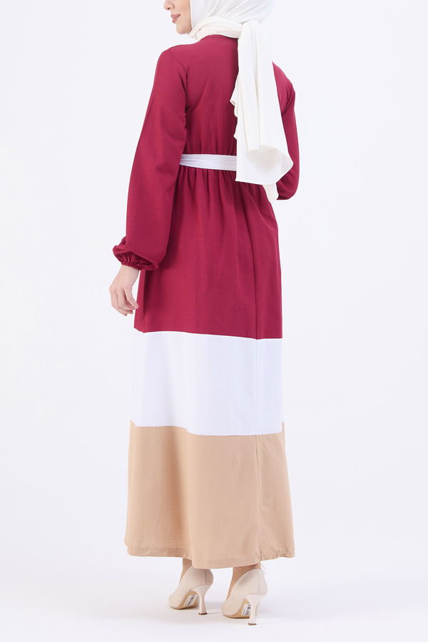 Elbise Bordo - 10347