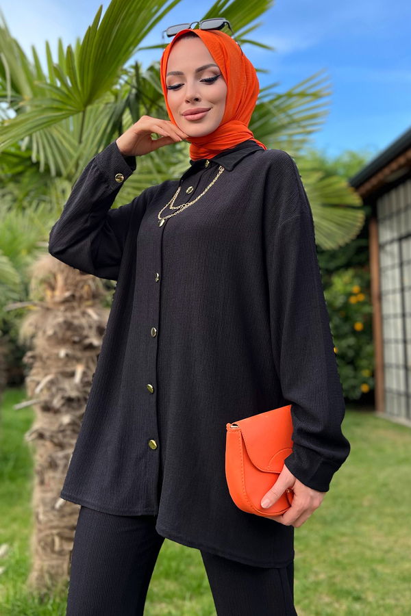 Tunik+Pantolon Siyah - 11526