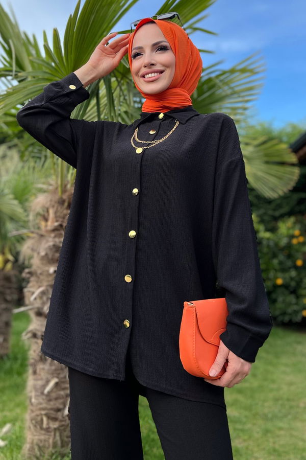 Tunik+Pantolon Siyah - 11526