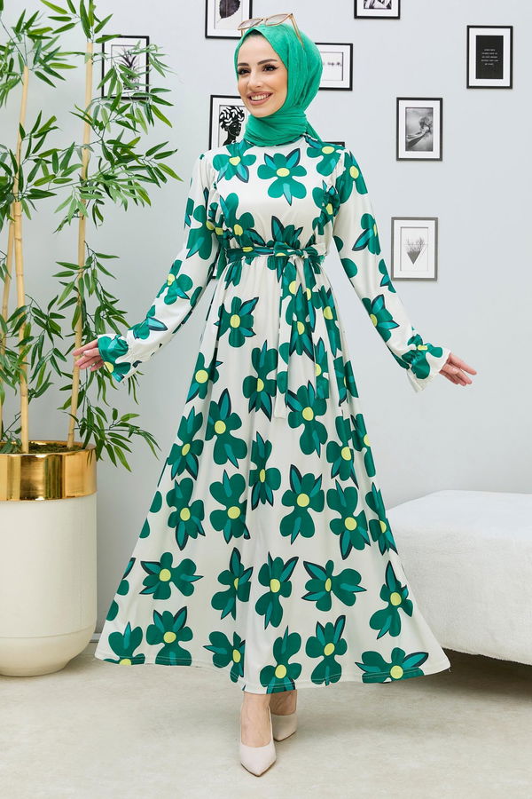 Elbise Yeşil - 10366