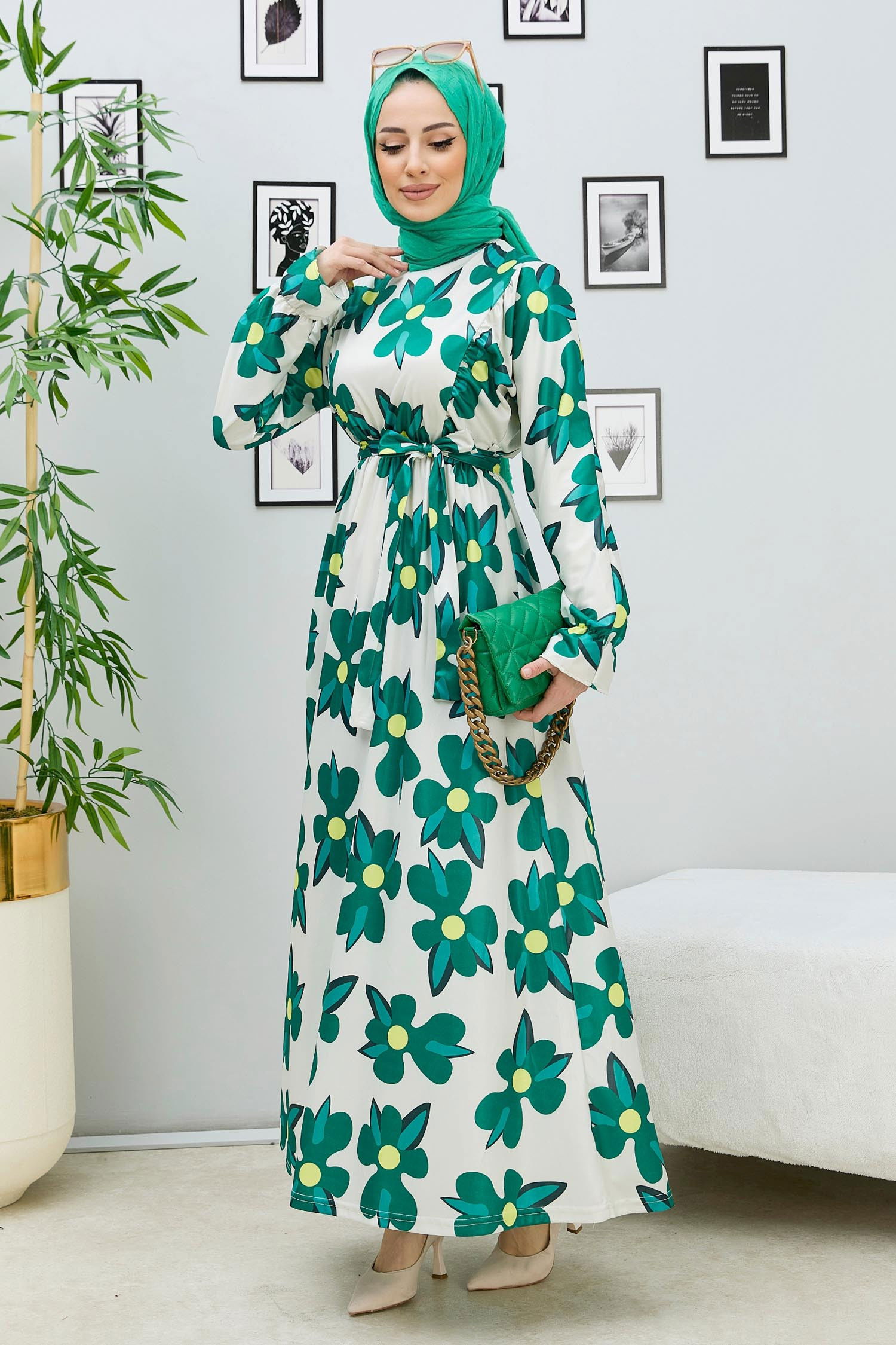 Elbise Yeşil - 10366