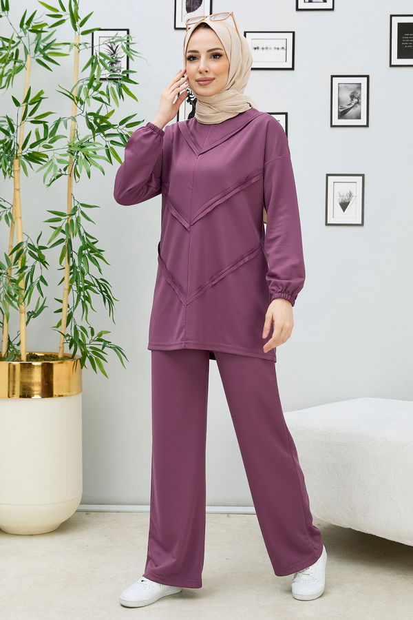 Tunik Pantolon Lila - 11055