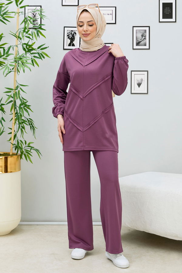 Tunik Pantolon Lila - 11055