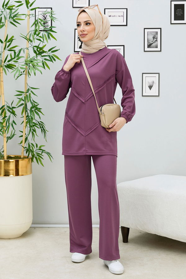 Tunik Pantolon Lila - 11055