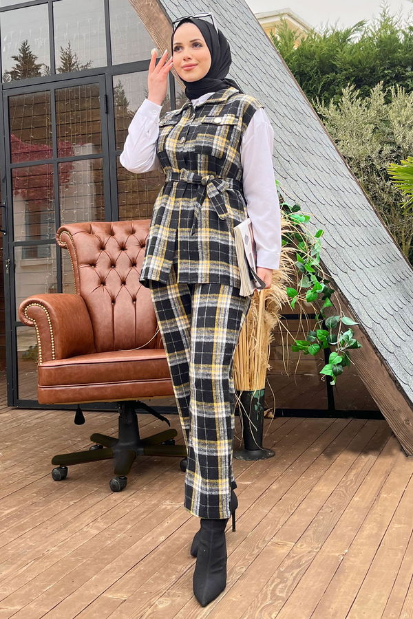 Yelek+Pantolon Sarı - 11332