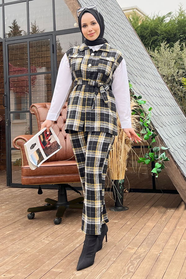 Yelek+Pantolon Sarı - 11332