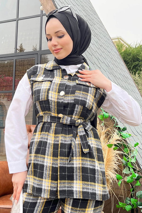 Yelek+Pantolon Sarı - 11332