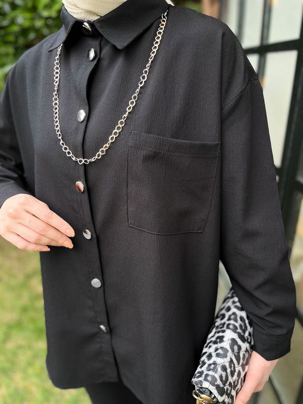 Tunik+Pantolon Siyah - 11496