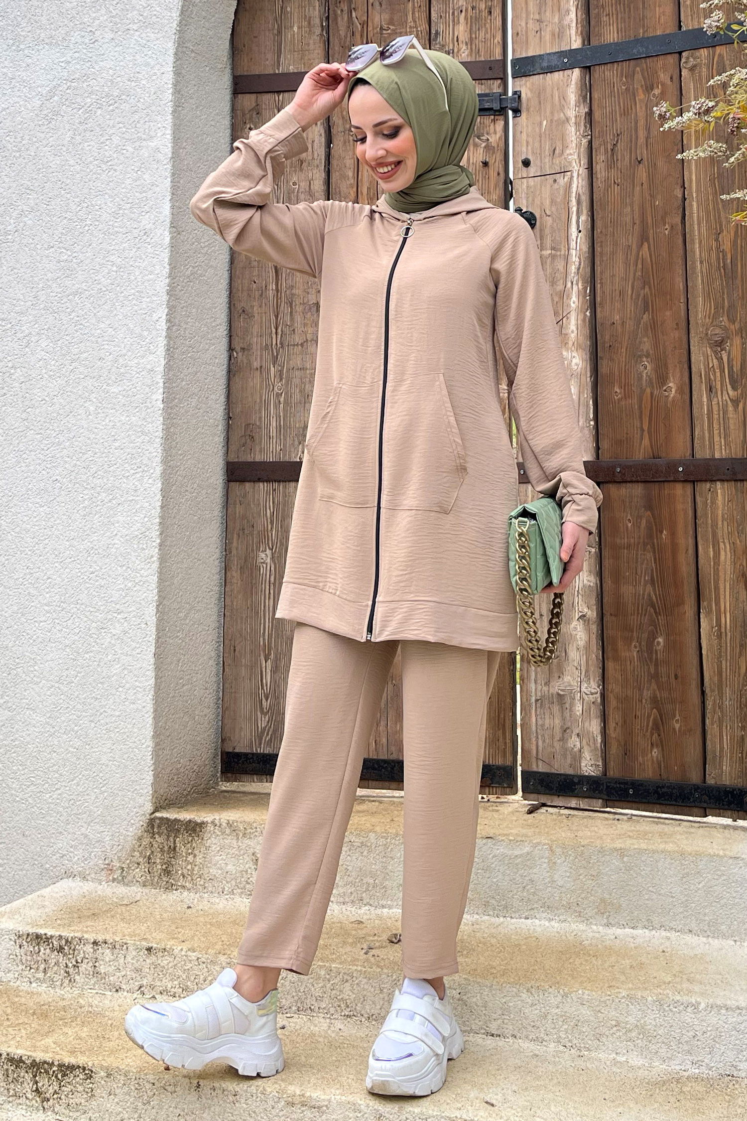 Tunik+Pantolon Vizon - 11497 VİZON