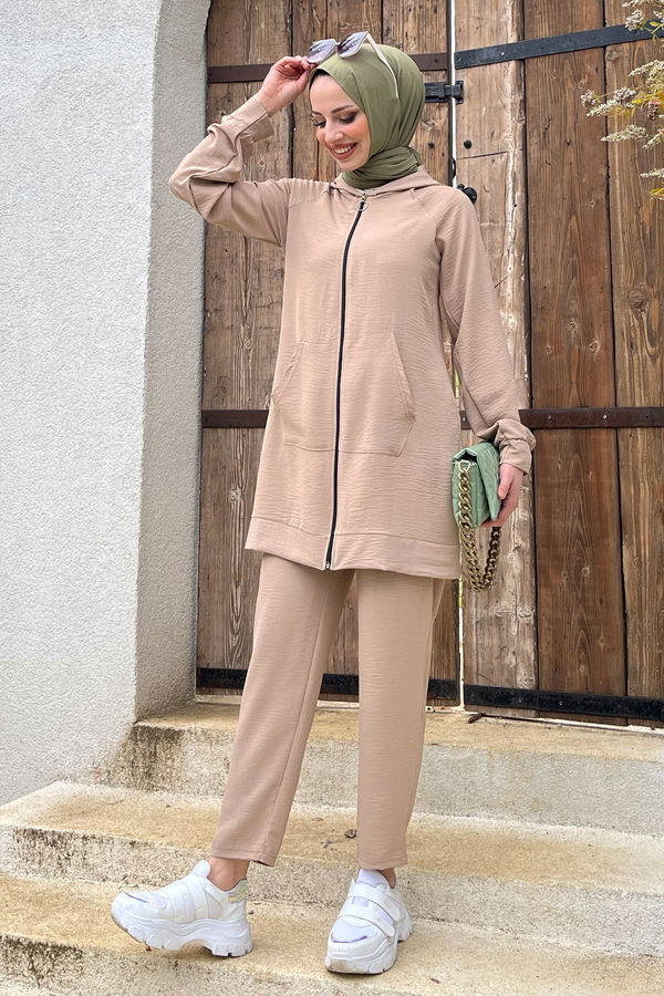Tunik+Pantolon Vizon - 11497 VİZON
