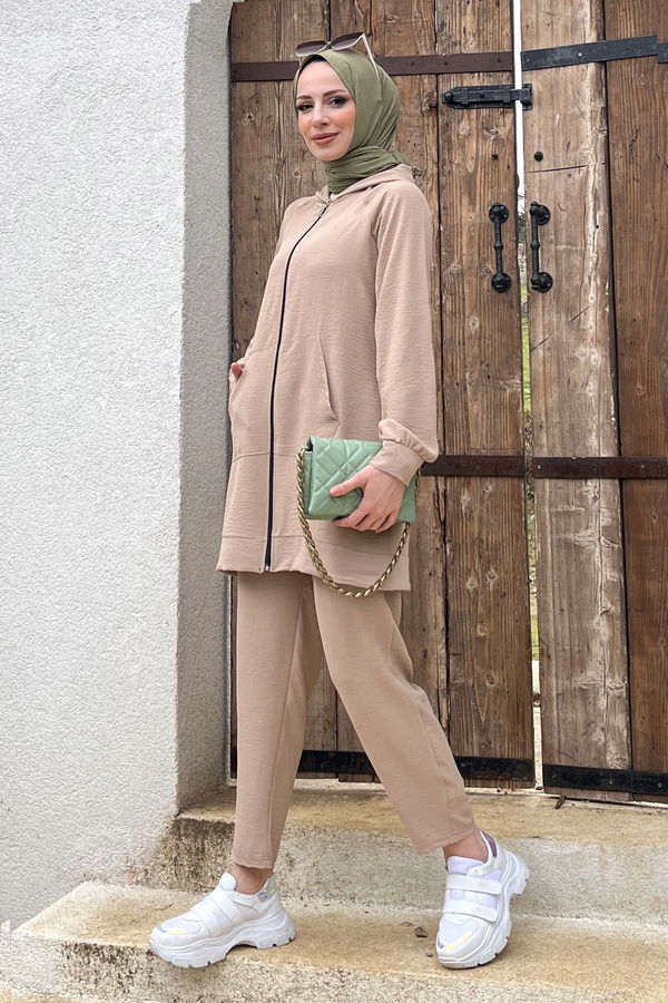 Tunik+Pantolon Vizon - 11497 VİZON