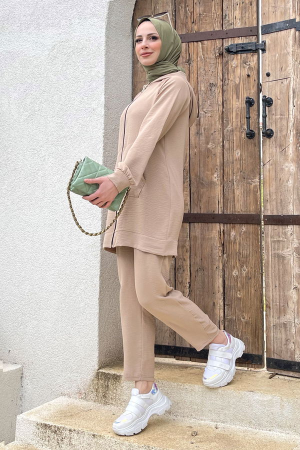 Tunik+Pantolon Vizon - 11497 VİZON