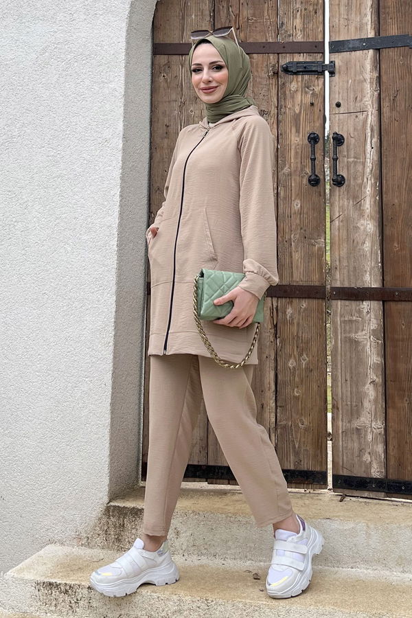 Tunik+Pantolon Vizon - 11497 VİZON