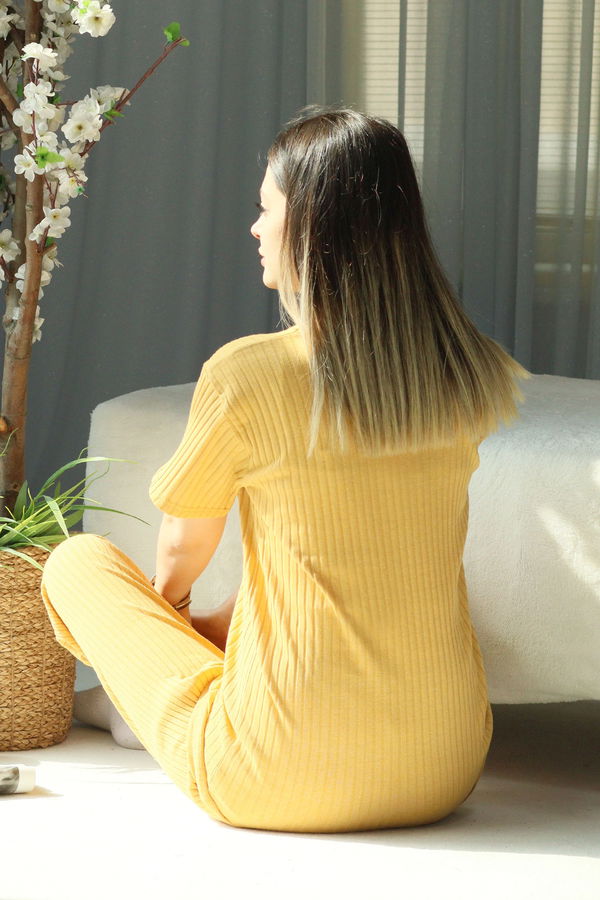 Eşofman Takımı Sarı - 22095 Sarı