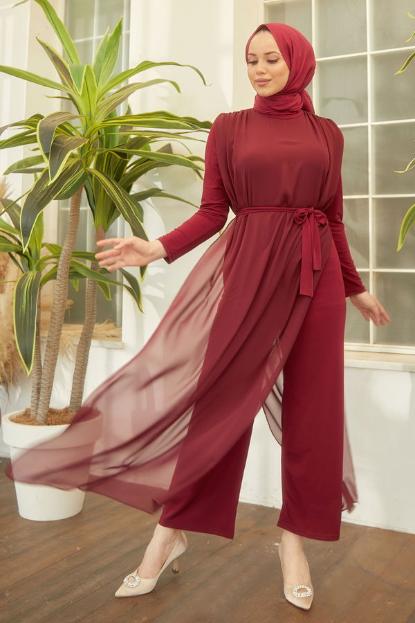 Elbise Bordo - 22211