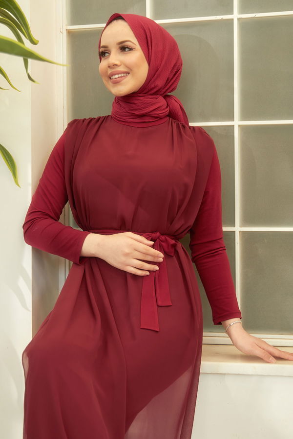 Elbise Bordo - 22211