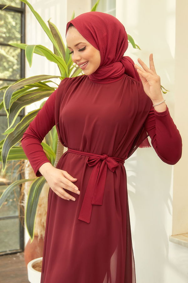 Elbise Bordo - 22211