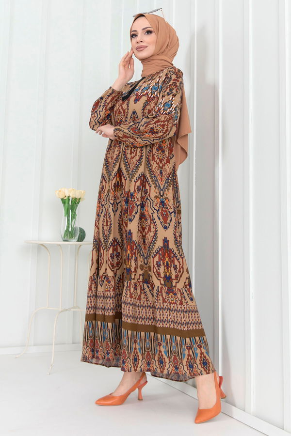 Elbise Kahverengi - 22256