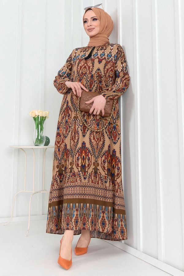 Elbise Kahverengi - 22256