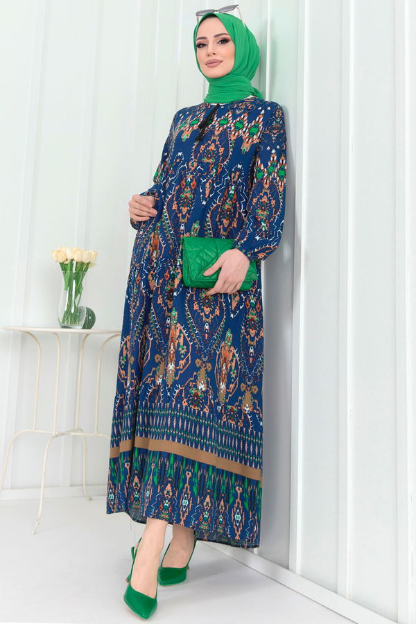 Elbise Mavi - 22256