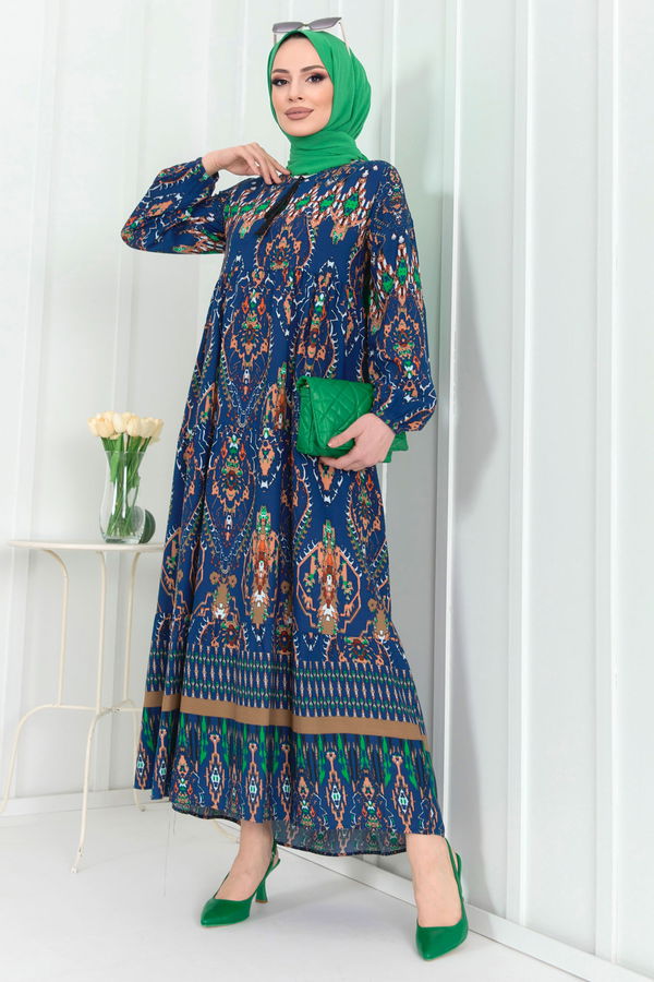 Elbise Mavi - 22256