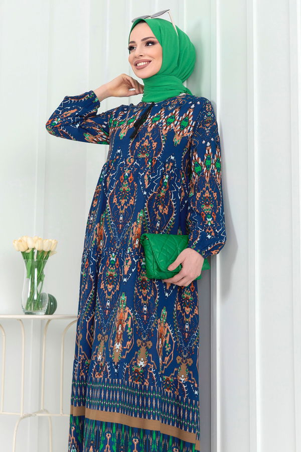 Elbise Mavi - 22256