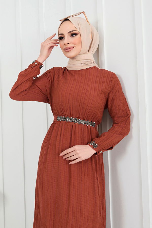Elbise Kahverengi - 22278
