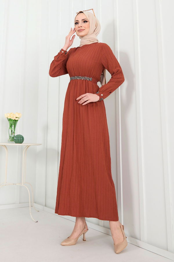 Elbise Kahverengi - 22278