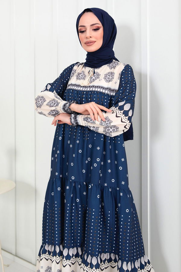 Elbise Lacivert - 22289 LACİVERT