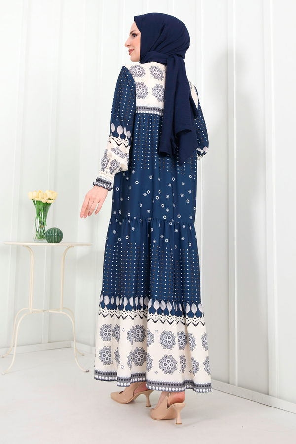 Elbise Lacivert - 22289 LACİVERT