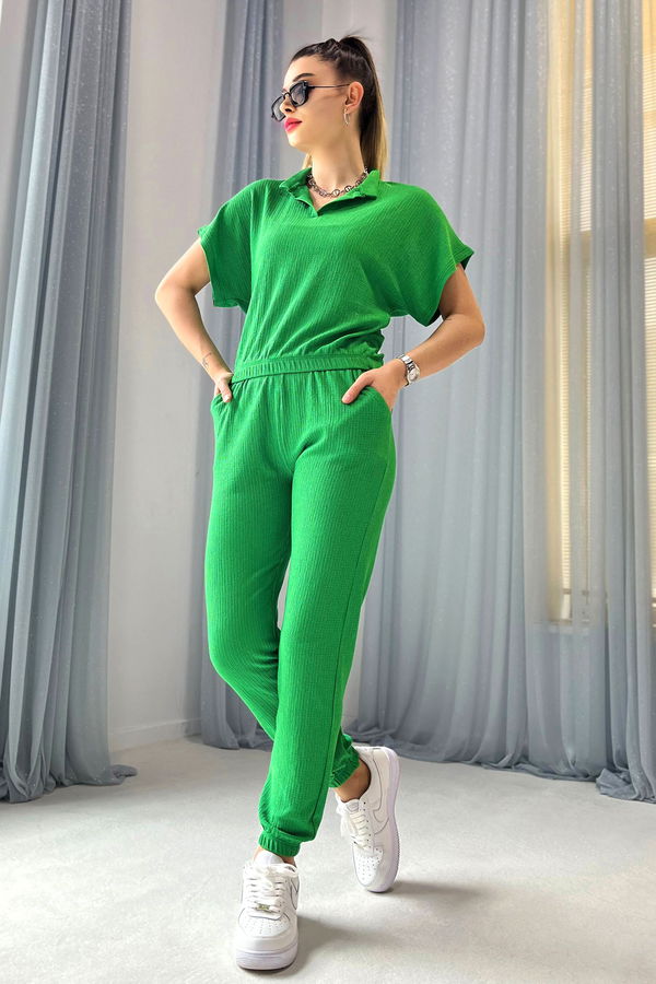 Bluz+Pantolon Yeşil - 22336