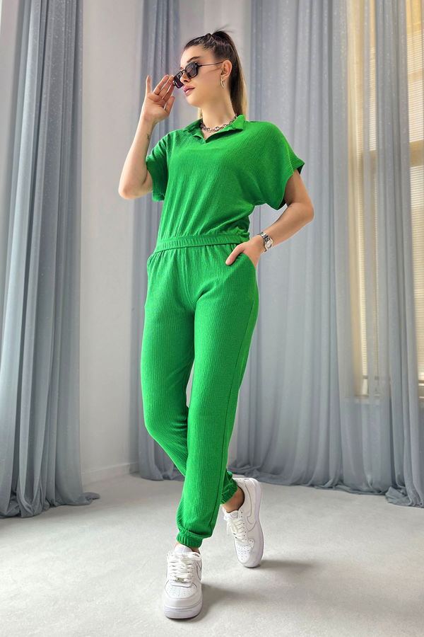 Bluz+Pantolon Yeşil - 22336