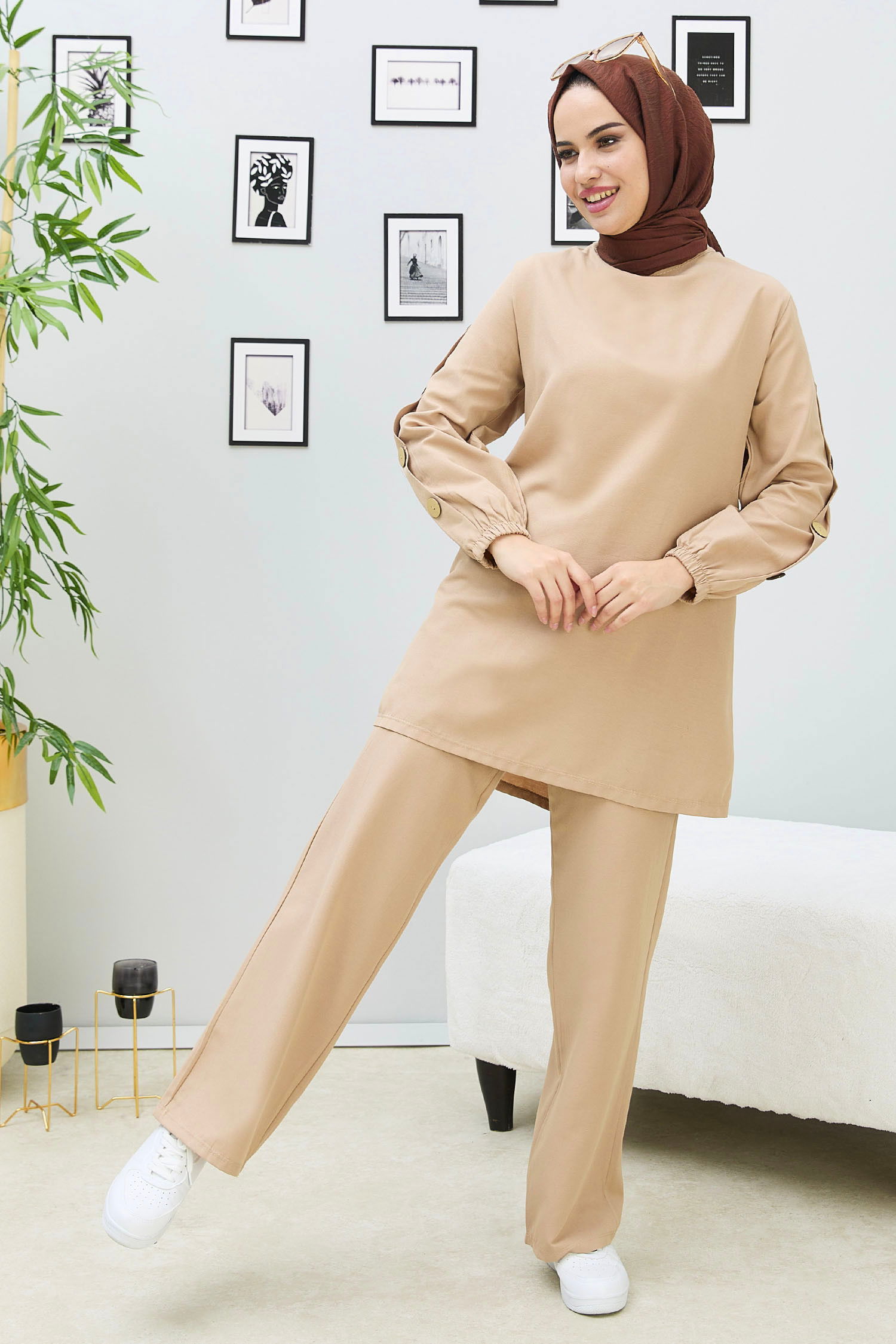 Tunık Pantolon Bej - 2792 BEJ