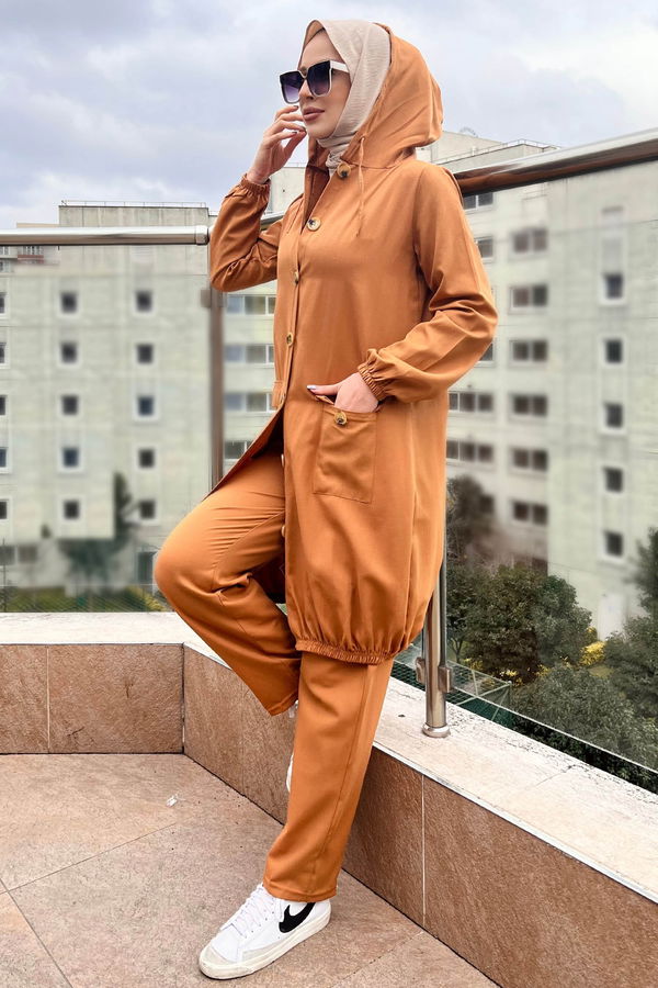 Tunık Pantolon Taba - 3574 TABA