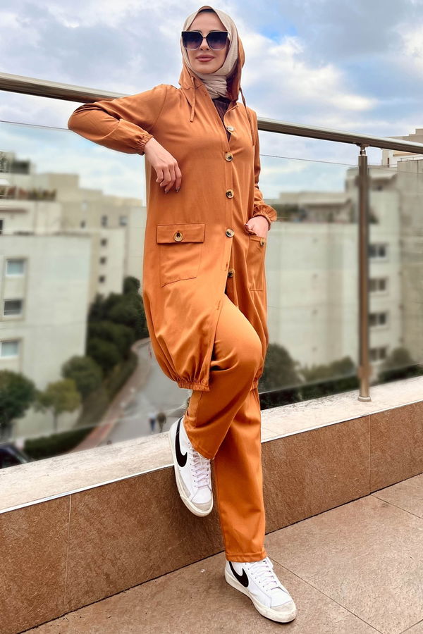 Tunık Pantolon Taba - 3574 TABA